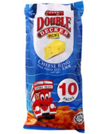 Double Decker Mini Chees Ring Cracker 10 Packets